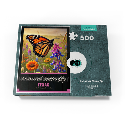 Texas, Monarch Butterfly: State Insects Series 500 Jigsaw Puzzle box view3