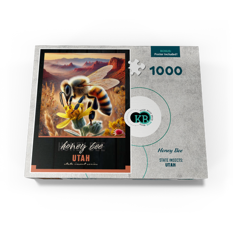 Utah, Honey Bee: State Insects Series 1000 Jigsaw Puzzle box view3