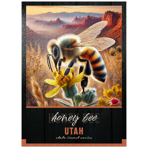 puzzleplate Utah, Honey Bee: State Insects Series 1000 Jigsaw Puzzle