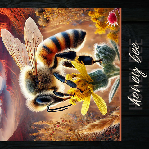 Utah, Honey Bee: State Insects Series 1000 Jigsaw Puzzle 3D Modell