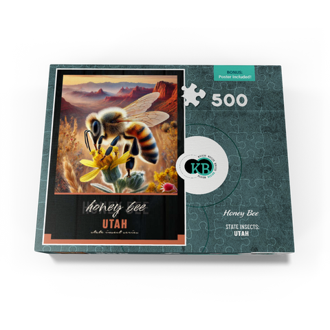 Utah, Honey Bee: State Insects Series 500 Jigsaw Puzzle box view3