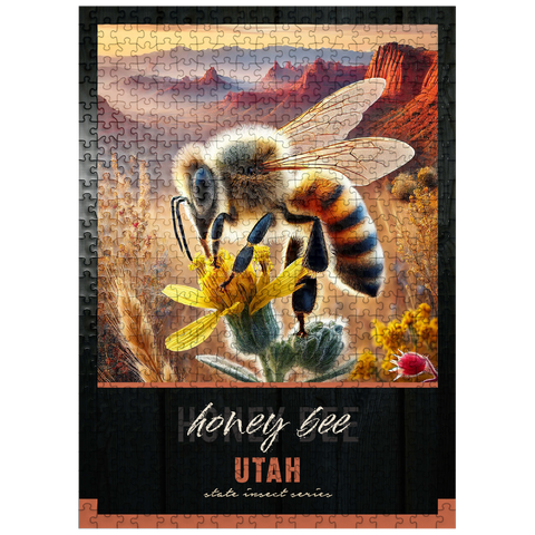 puzzleplate Utah, Honey Bee: State Insects Series 500 Jigsaw Puzzle