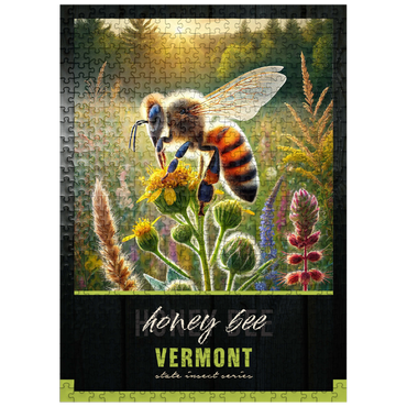 puzzleplate Vermont, Honey Bee: State Insects Series 500 Jigsaw Puzzle