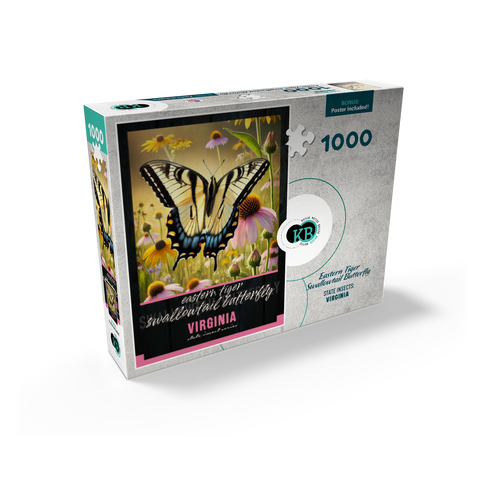 Virginia, Eastern Tiger Swallowtail Butterfly: State Insects Series 1000 Jigsaw Puzzle box view2