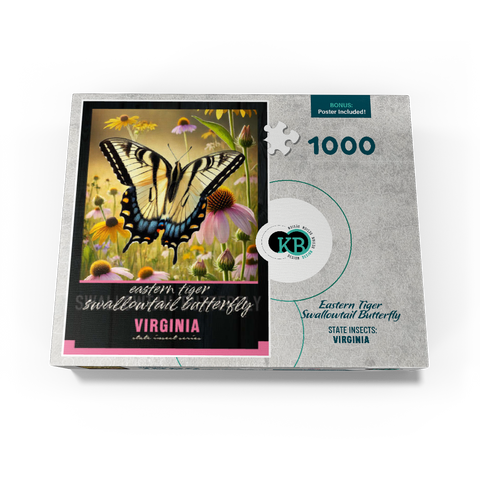 Virginia, Eastern Tiger Swallowtail Butterfly: State Insects Series 1000 Jigsaw Puzzle box view3