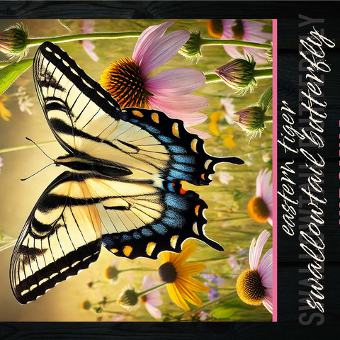 Virginia, Eastern Tiger Swallowtail Butterfly: State Insects Series 1000 Jigsaw Puzzle 3D Modell