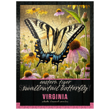 puzzleplate Virginia, Eastern Tiger Swallowtail Butterfly: State Insects Series 500 Jigsaw Puzzle