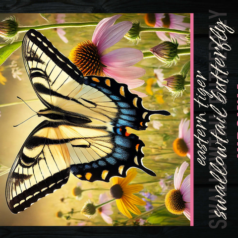 Virginia, Eastern Tiger Swallowtail Butterfly: State Insects Series 500 Jigsaw Puzzle 3D Modell