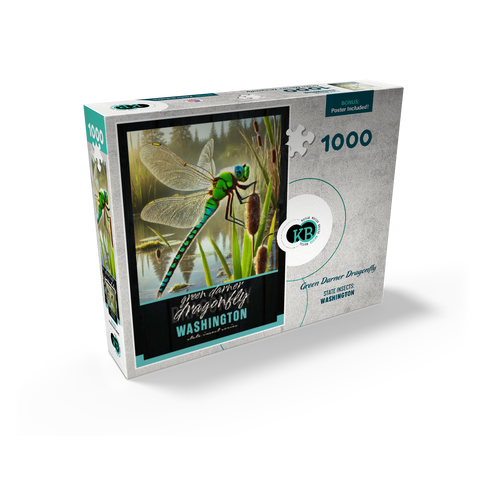 Washington, Green Darner Dragonfly: State Insects Series 1000 Jigsaw Puzzle box view2