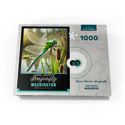 Washington, Green Darner Dragonfly: State Insects Series 1000 Jigsaw Puzzle box view3