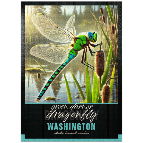 puzzleplate Washington, Green Darner Dragonfly: State Insects Series 1000 Jigsaw Puzzle