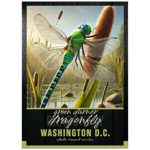 puzzleplate Washington D.C., Green Darner Dragonfly: State Insects Series 1000 Jigsaw Puzzle