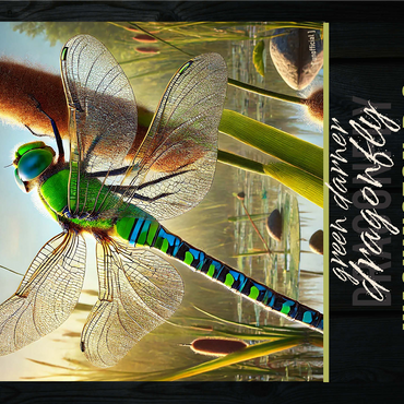 Washington D.C., Green Darner Dragonfly: State Insects Series 1000 Jigsaw Puzzle 3D Modell