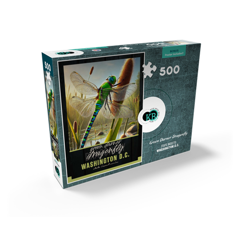 Washington D.C., Green Darner Dragonfly: State Insects Series 500 Jigsaw Puzzle box view2