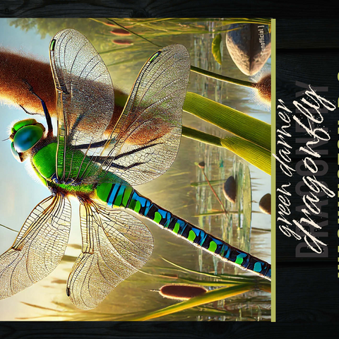 Washington D.C., Green Darner Dragonfly: State Insects Series 500 Jigsaw Puzzle 3D Modell