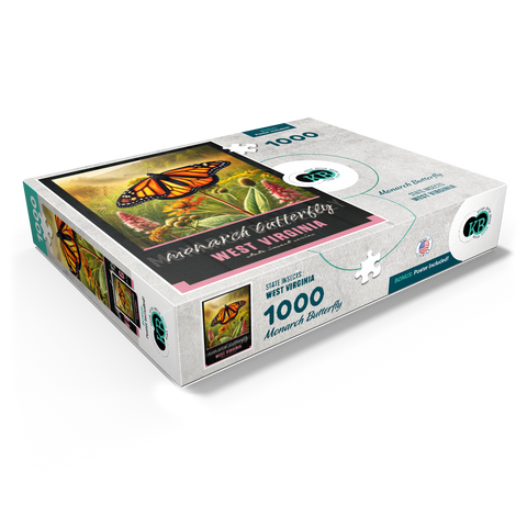 West Virginia, Monarch Butterfly: State Insects Series 1000 Jigsaw Puzzle box view1