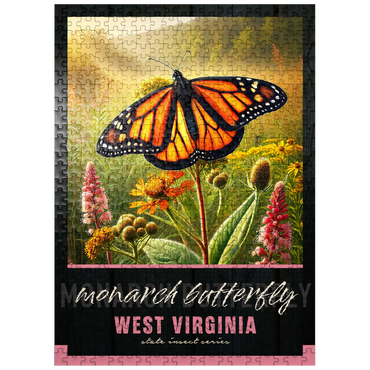 puzzleplate West Virginia, Monarch Butterfly: State Insects Series 500 Jigsaw Puzzle