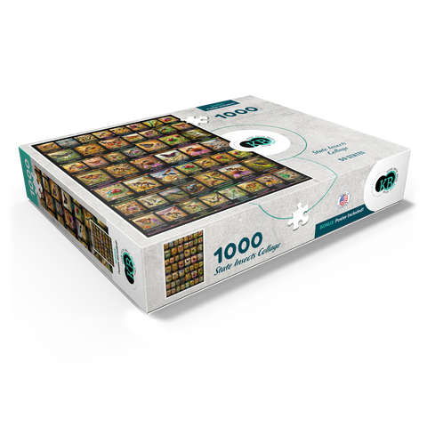 Collage: State Insects Poster, vol.1 1000 Jigsaw Puzzle box view1