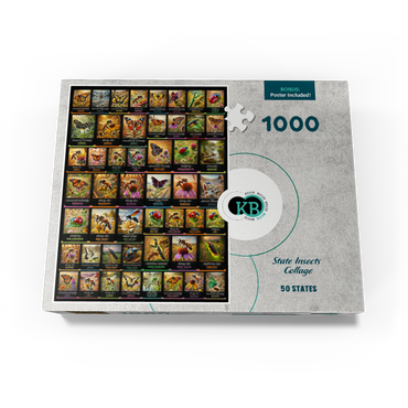 Collage: State Insects Poster, vol.1 1000 Jigsaw Puzzle box view3