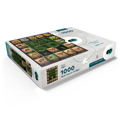 Collage: State Insects Series, Part 1 of 3 1000 Jigsaw Puzzle box view1