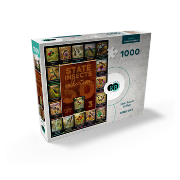 Collage: State Insects Series, Part 3 of 3 1000 Jigsaw Puzzle box view2