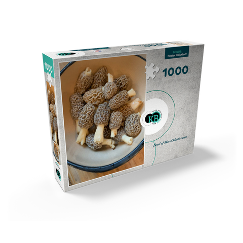 Bowl of Morel Mushrooms 1000 Jigsaw Puzzle box view2