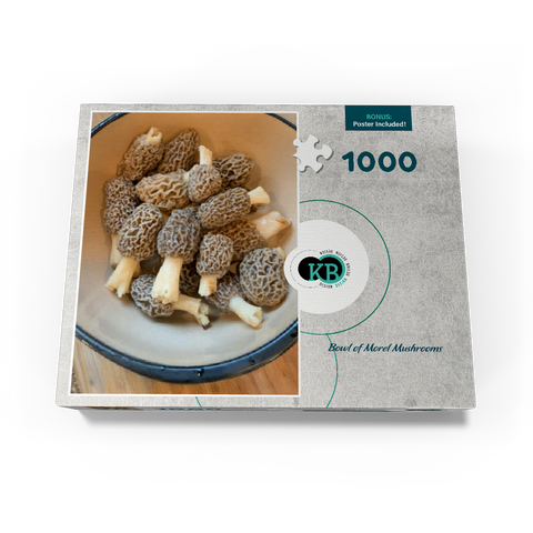 Bowl of Morel Mushrooms 1000 Jigsaw Puzzle box view3
