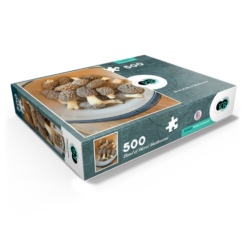 Bowl of Morel Mushrooms 500 Jigsaw Puzzle box view1