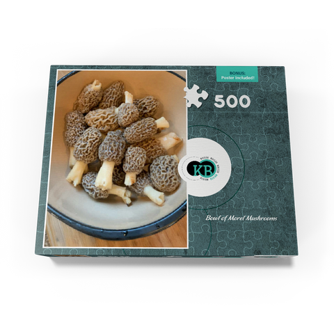 Bowl of Morel Mushrooms 500 Jigsaw Puzzle box view3