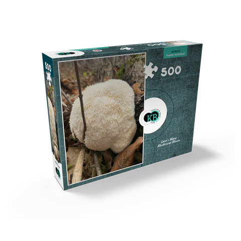 Lion's Mane Mushroom Bloom 500 Jigsaw Puzzle box view2