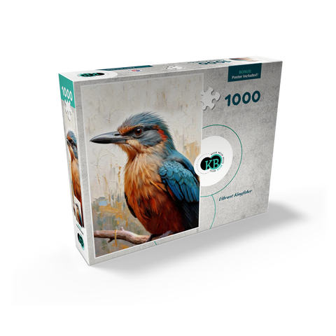 Colorful Kingfisher Bird 1000 Jigsaw Puzzle box view2