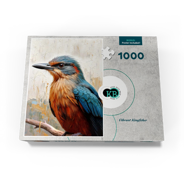 Colorful Kingfisher Bird 1000 Jigsaw Puzzle box view3