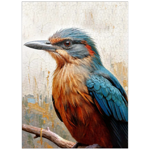 puzzleplate Colorful Kingfisher Bird 1000 Jigsaw Puzzle