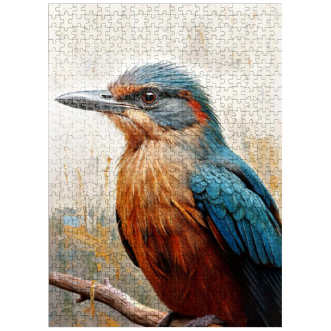 puzzleplate Colorful Kingfisher Bird 500 Jigsaw Puzzle