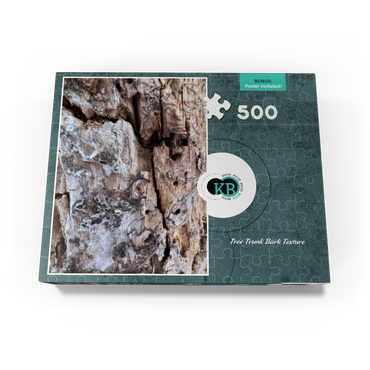 Tree Trunk Bark Texture 500 Jigsaw Puzzle box view3