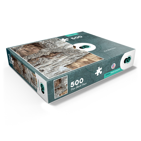 Tree Bark Funny Face 500 Jigsaw Puzzle box view1