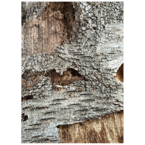 puzzleplate Tree Bark Funny Face 500 Jigsaw Puzzle