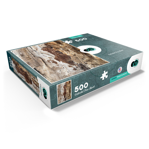 Colorful Tree Bark 500 Jigsaw Puzzle box view1