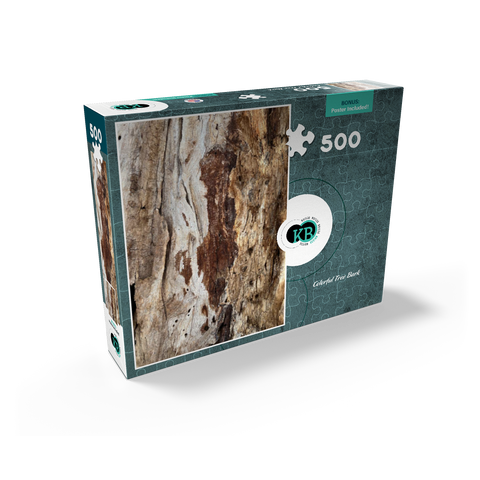 Colorful Tree Bark 500 Jigsaw Puzzle box view2