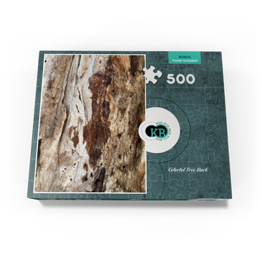 Colorful Tree Bark 500 Jigsaw Puzzle box view3