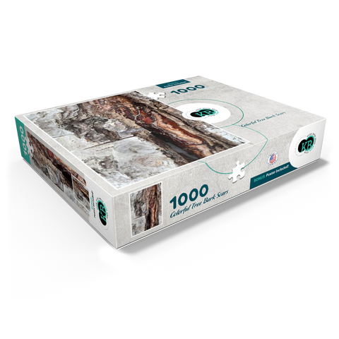 Colorful Tree Bark Scars 1000 Jigsaw Puzzle box view1
