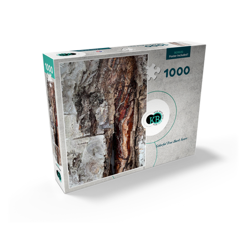 Colorful Tree Bark Scars 1000 Jigsaw Puzzle box view2