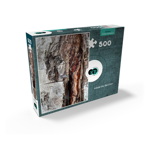 Colorful Tree Bark Scars 500 Jigsaw Puzzle box view2