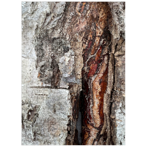 puzzleplate Colorful Tree Bark Scars 500 Jigsaw Puzzle