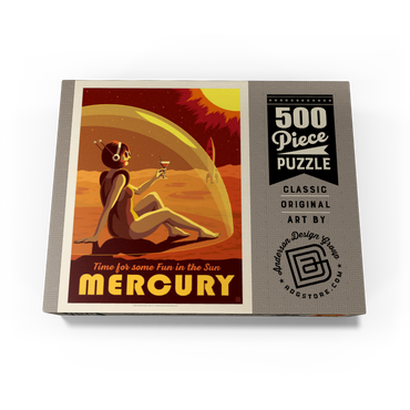 Mercury: Fun In The Sun, Vintage Poster 500 Jigsaw Puzzle box view3