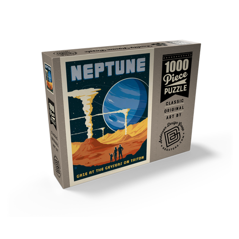 Neptune: The Geysers Of Triton, Vintage Poster 1000 Jigsaw Puzzle box view2