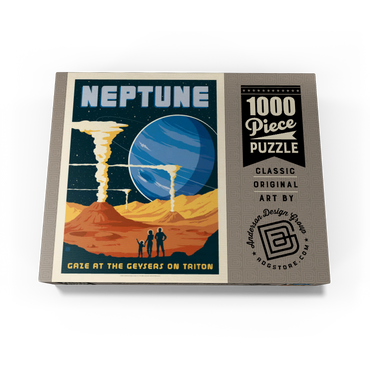 Neptune: The Geysers Of Triton, Vintage Poster 1000 Jigsaw Puzzle box view3