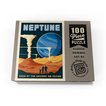 Neptune: The Geysers Of Triton, Vintage Poster 100 Jigsaw Puzzle box view3