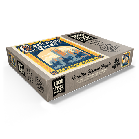 The Canterbury Tales: Geoffrey Chaucer, Vintage Poster 1000 Jigsaw Puzzle box view1