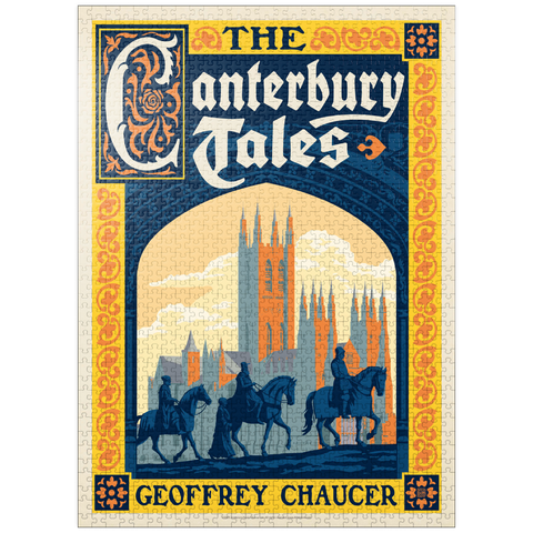 puzzleplate The Canterbury Tales: Geoffrey Chaucer, Vintage Poster 1000 Jigsaw Puzzle